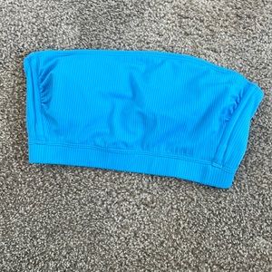 Strapless target bathing suit